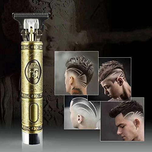 Hair Trimmer For Men Buddha Style Trimmer, Professional Hair Clipper, Adjustable Blade Clipper, Hair Trimmer and Shaver,Retro Oil Head Close Cut Precise hair Trimming Machine (Golden)